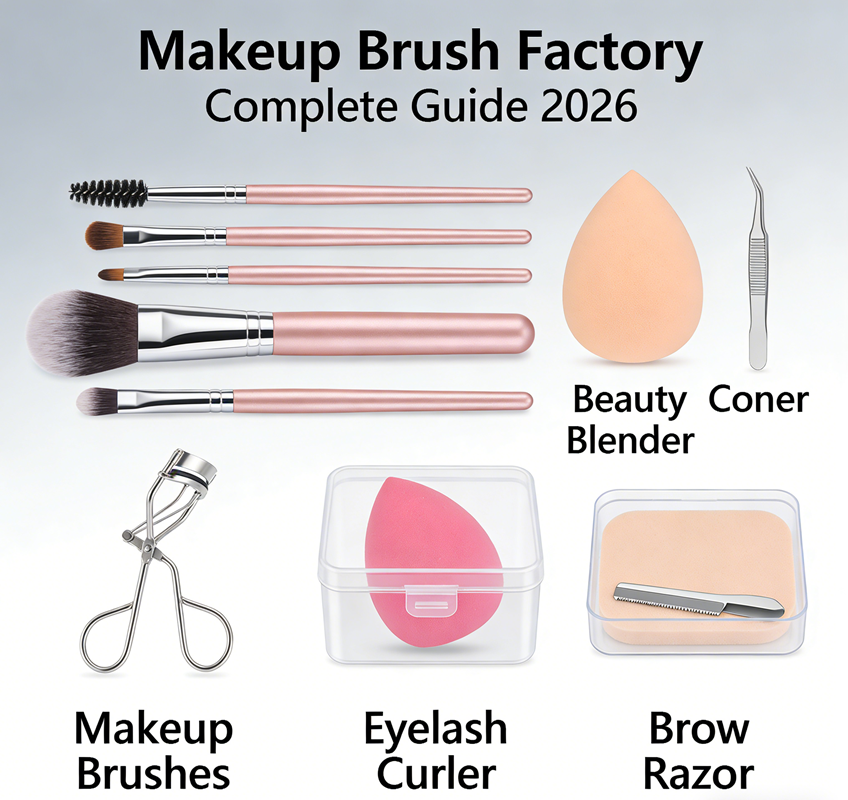 Usine de pinceaux de maquillage